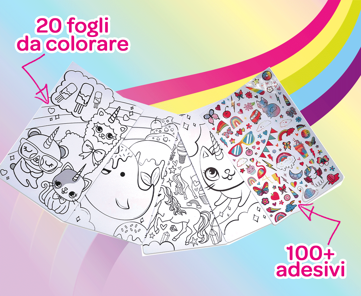 Album set fantasia unicorno - CRAYOLA