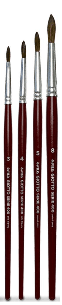 Blister 4 pennelli giotto serie 400 n° 3,4,5,8 - GIOTTO
