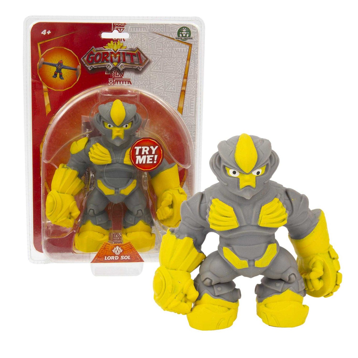 Gormiti lord sol, personaggi allungabili fino a 3 volte la loro dimensione, alti 14 cm - GIOCHI PREZIOSI, GORMITI