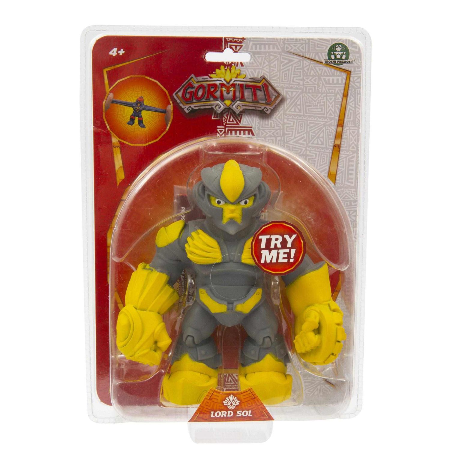 Gormiti lord sol, personaggi allungabili fino a 3 volte la loro dimensione, alti 14 cm - GIOCHI PREZIOSI, GORMITI