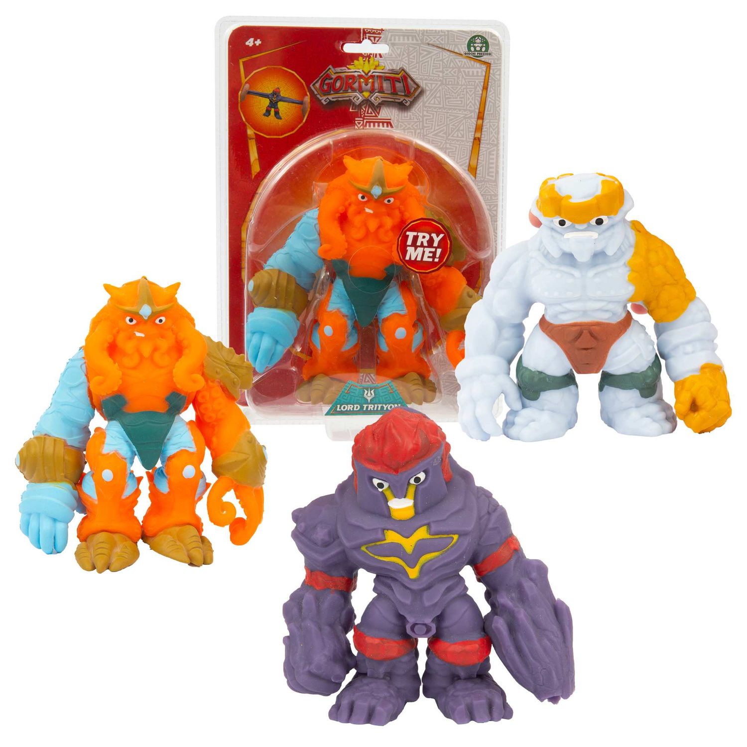 Gormiti alpha lord trityon, personaggi allungabili fino a 3 volte la loro dimensione, alti 14 cm - GIOCHI PREZIOSI, GORMITI