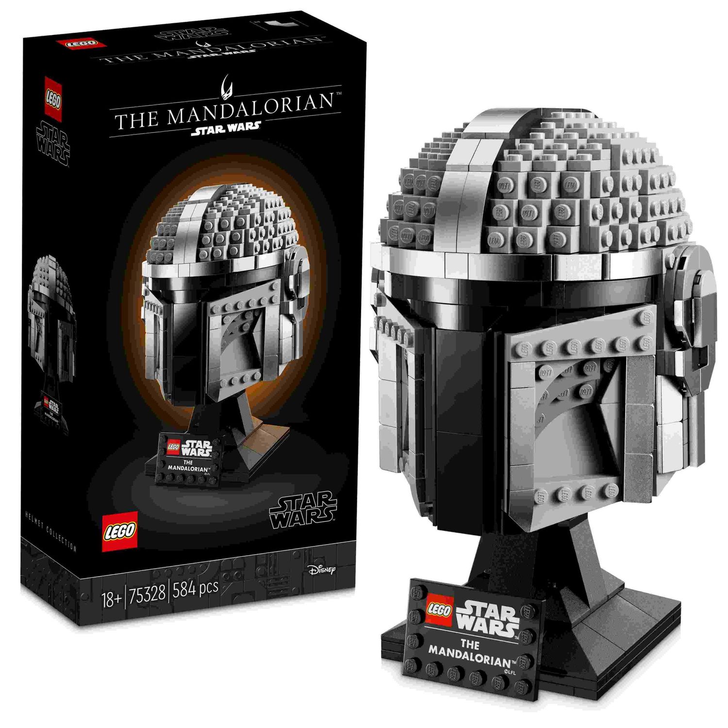 Lego star wars 75328 casco del mandaloriano, elmo da collezione, regalo per adulti da esposizione di guerre stellari - LEGO® Star Wars™, Lego, Star Wars