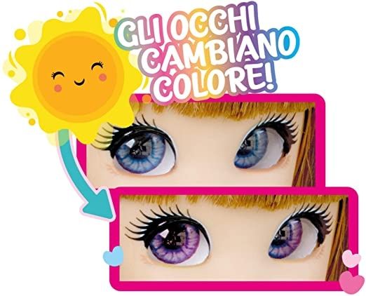 Unique eyes - bambola articolata 25 cm, con occhi grandi magici e profondi, segue il tuo sguardo, amy fashion doll - GIOCHI PREZIOSI, UNIQUE EYES