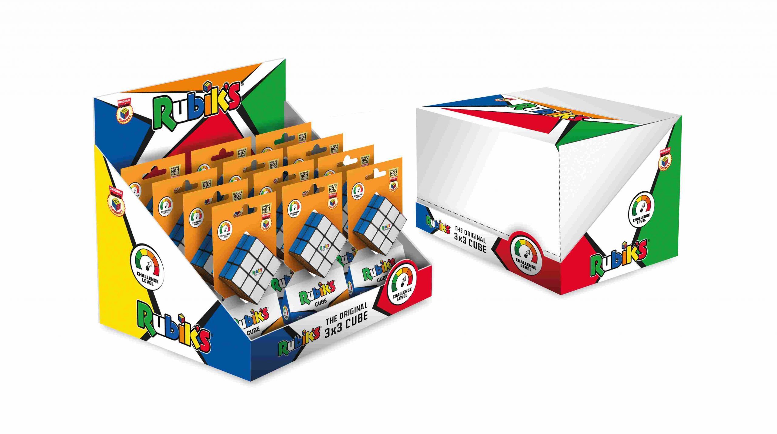 Il cubo di rubik classico 3x3, l'originale, età 8+, rompicapo professionale - RUBIK'S CUBE