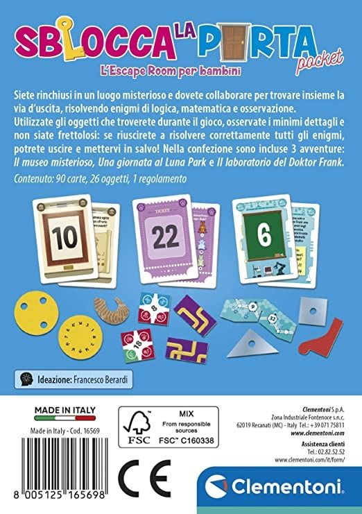 Clementoni - sblocca la porta - pocket - CLEMENTONI