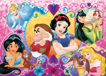 Disney puzzle maxifloor 2 x 24 princess - DISNEY PRINCESS, LISCIANI, Disney