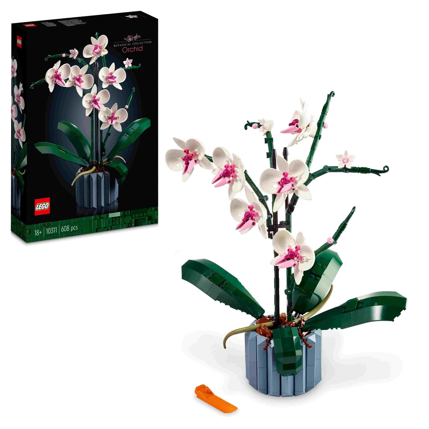 Lego 10311 orchidea, set per adulti da collezione, hobby creativi, modellino da costruire in mattoncini con fiori finti - LEGO ICONS BOTANICAL, Lego, LEGO ICONS