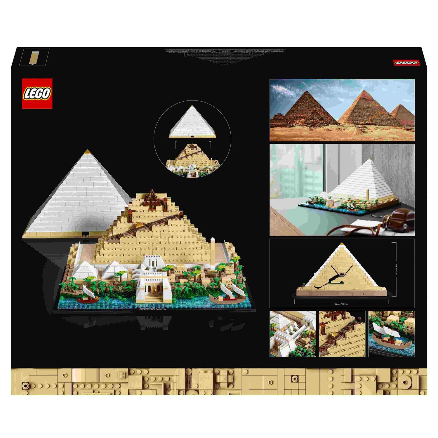 Lego architecture 21058 la grande piramide di giza, set da collezione per adulti, hobby creativi, decorazione per la casa - LEGO ARCHITECTURE, Lego