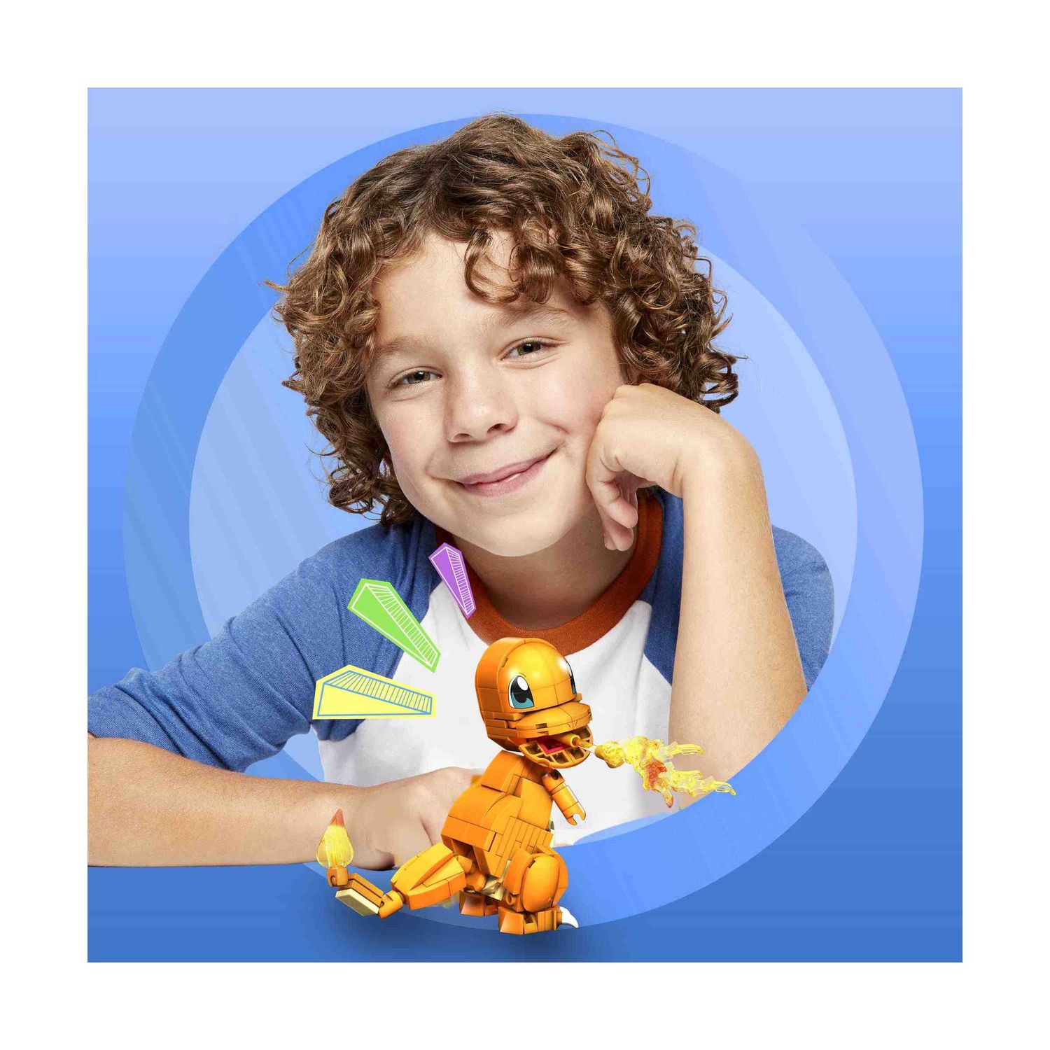 Mega construx - pokémon charmander personaggio da costruzione, giocattolo per bambini 7+ anni - MEGA BLOKS