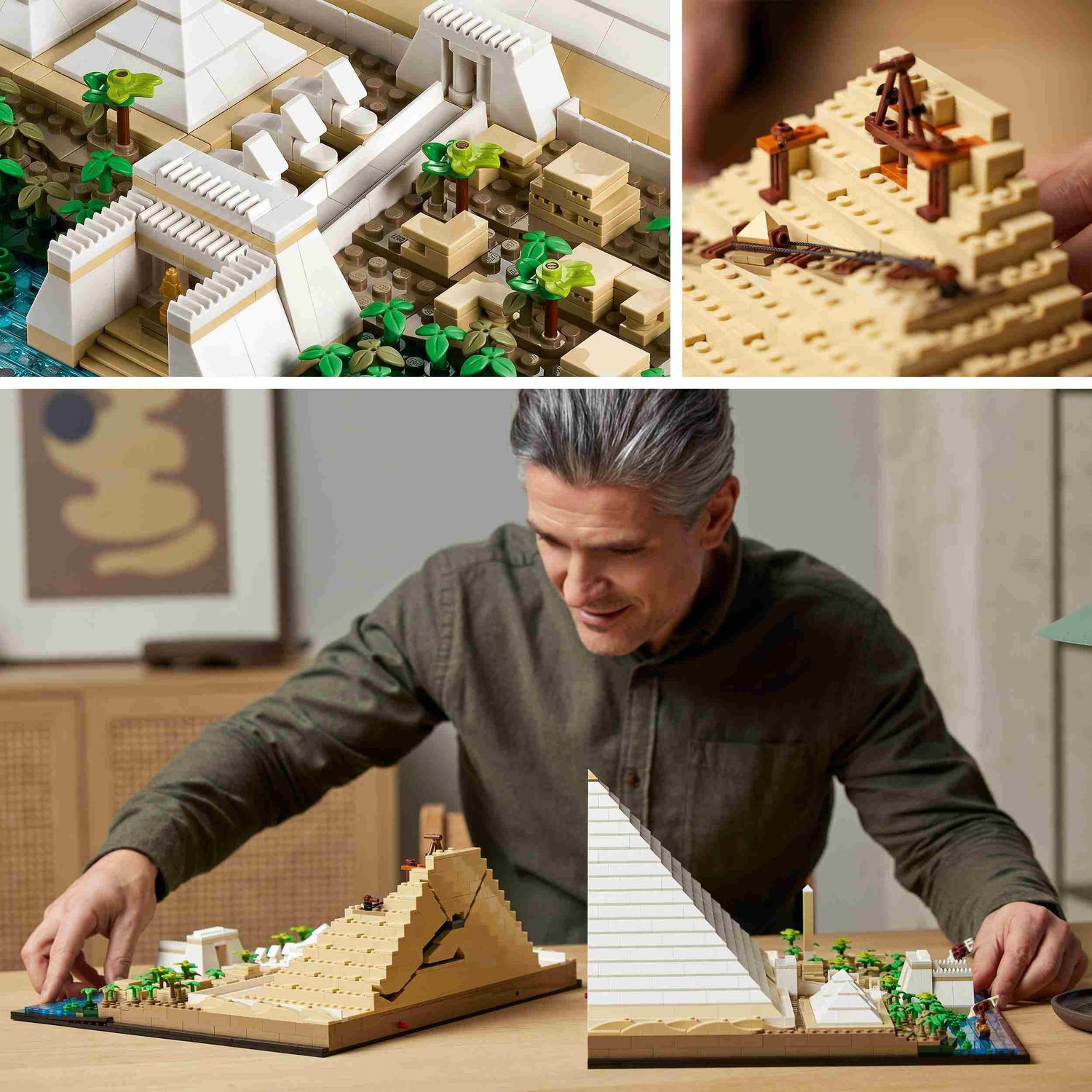 Lego architecture 21058 la grande piramide di giza, set da collezione per adulti, hobby creativi, decorazione per la casa - LEGO ARCHITECTURE, Lego
