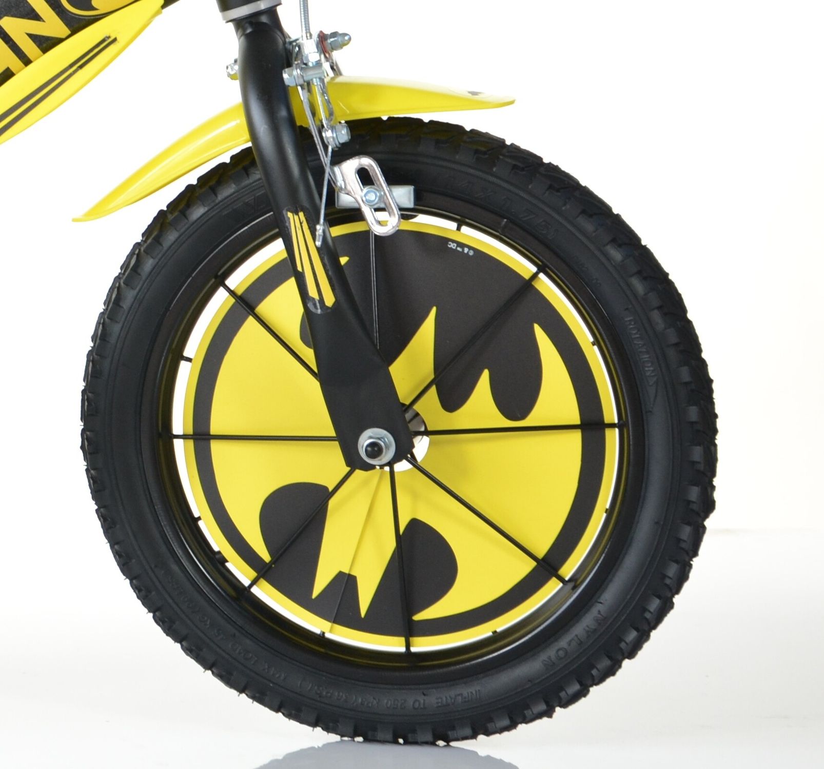 Bicicletta da bambino batman ruota 16 pollici con rotelle, freno e scudo anteriore - adatta a 8 -12 anni - ideale per imparare a pedalare in autonomia con massima sicurezza - BATMAN, DC COMICS