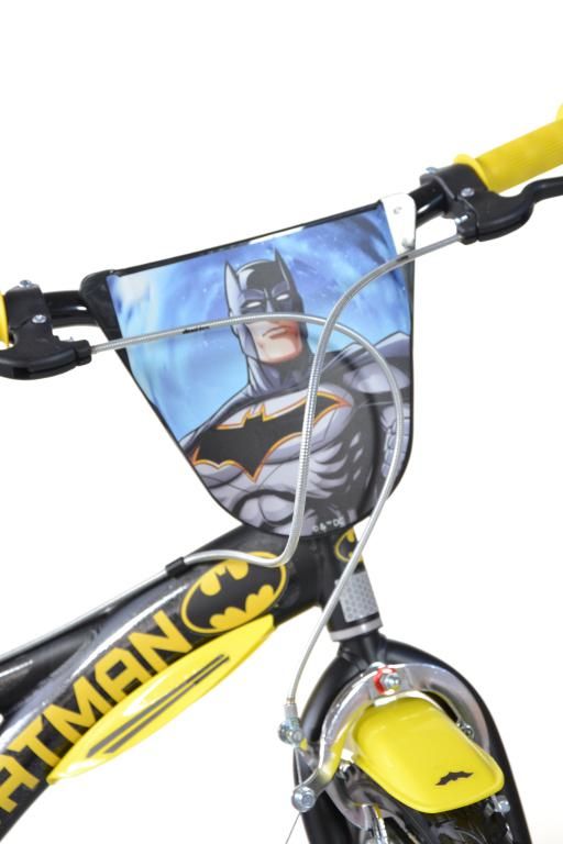 Bicicletta da bambino batman ruota 12 pollici con rotelle, freno e scudo anteriore - adatta a 3-5 anni - ideale per imparare a pedalare in autonomia con massima sicurezza - BATMAN, DC COMICS