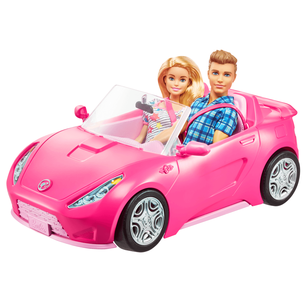 Barbie - bambole barbie & ken con vestiti alla moda, include armadio con maniglia e veicolo con ruote girevoli e cinture di sicurezza; giocattolo per bambini 3+ anni - Barbie