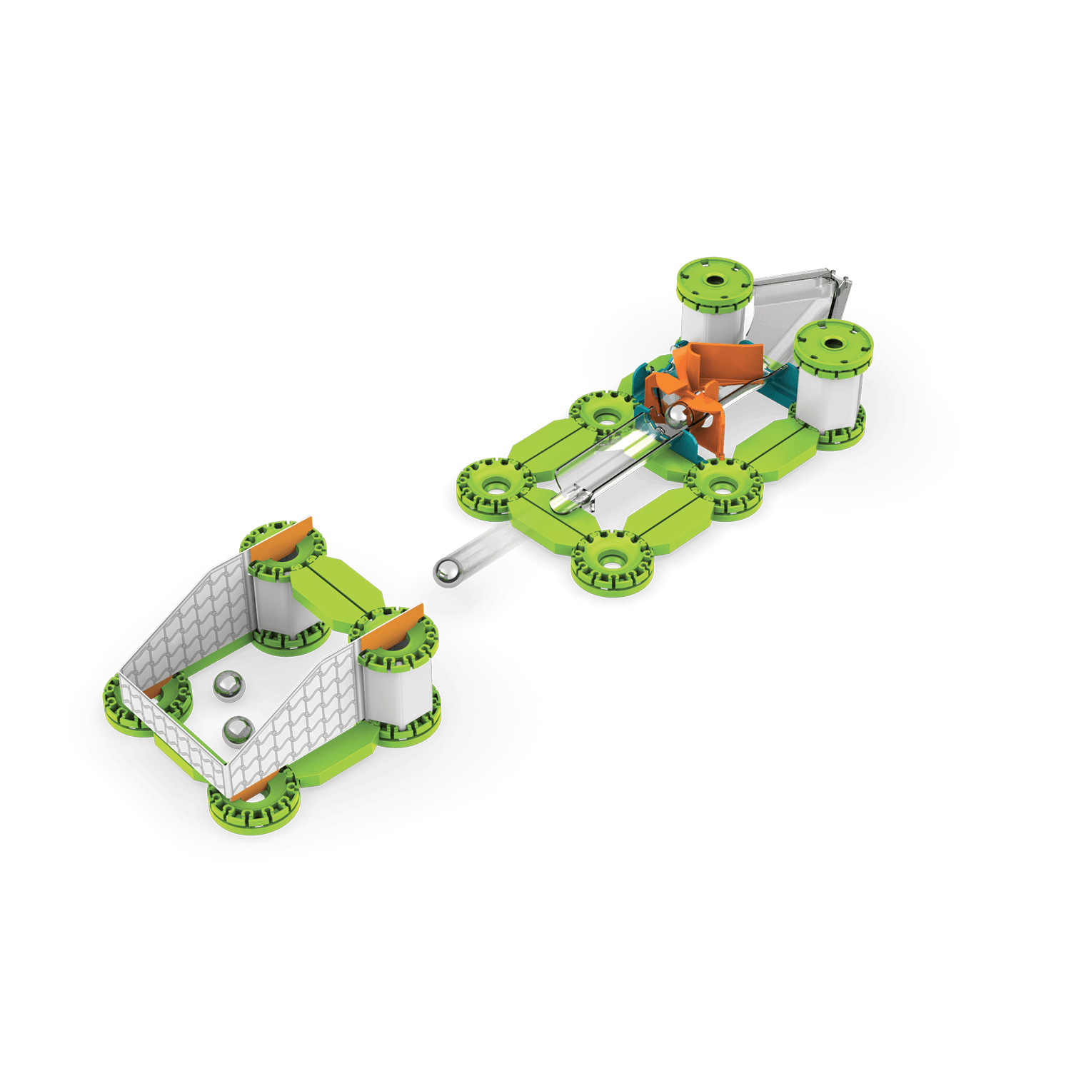 Geomag mechanics recycled challenge goal! 96 pieces - Geomag