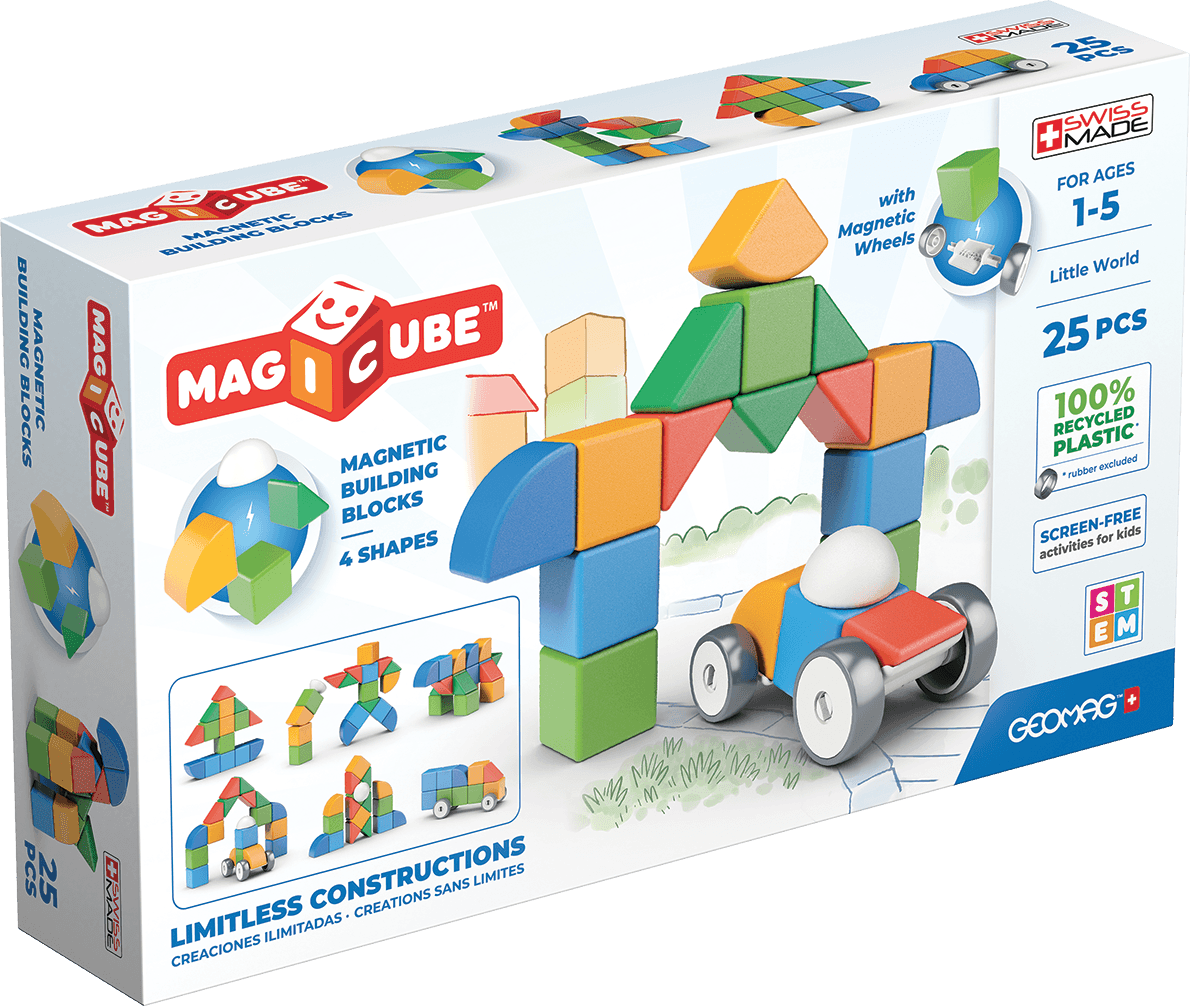 Geomag magicube shapes recycled little world 25 pcs - Geomag