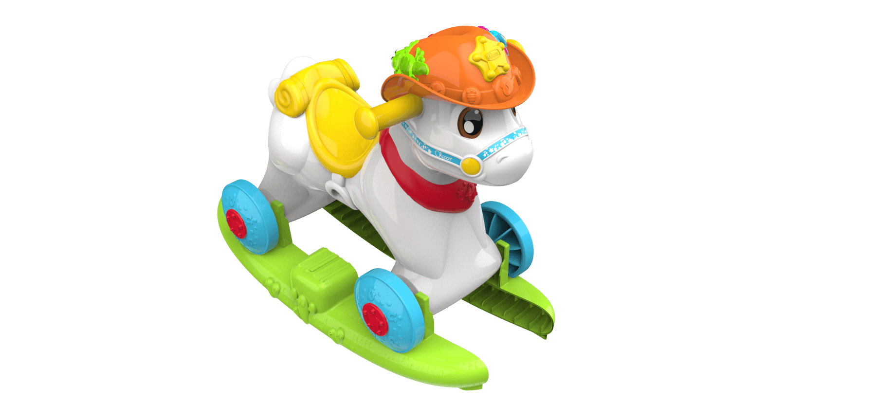 Cavalcabile baby rodeo & friends, made in italy, 1 - 3 anni - Chicco