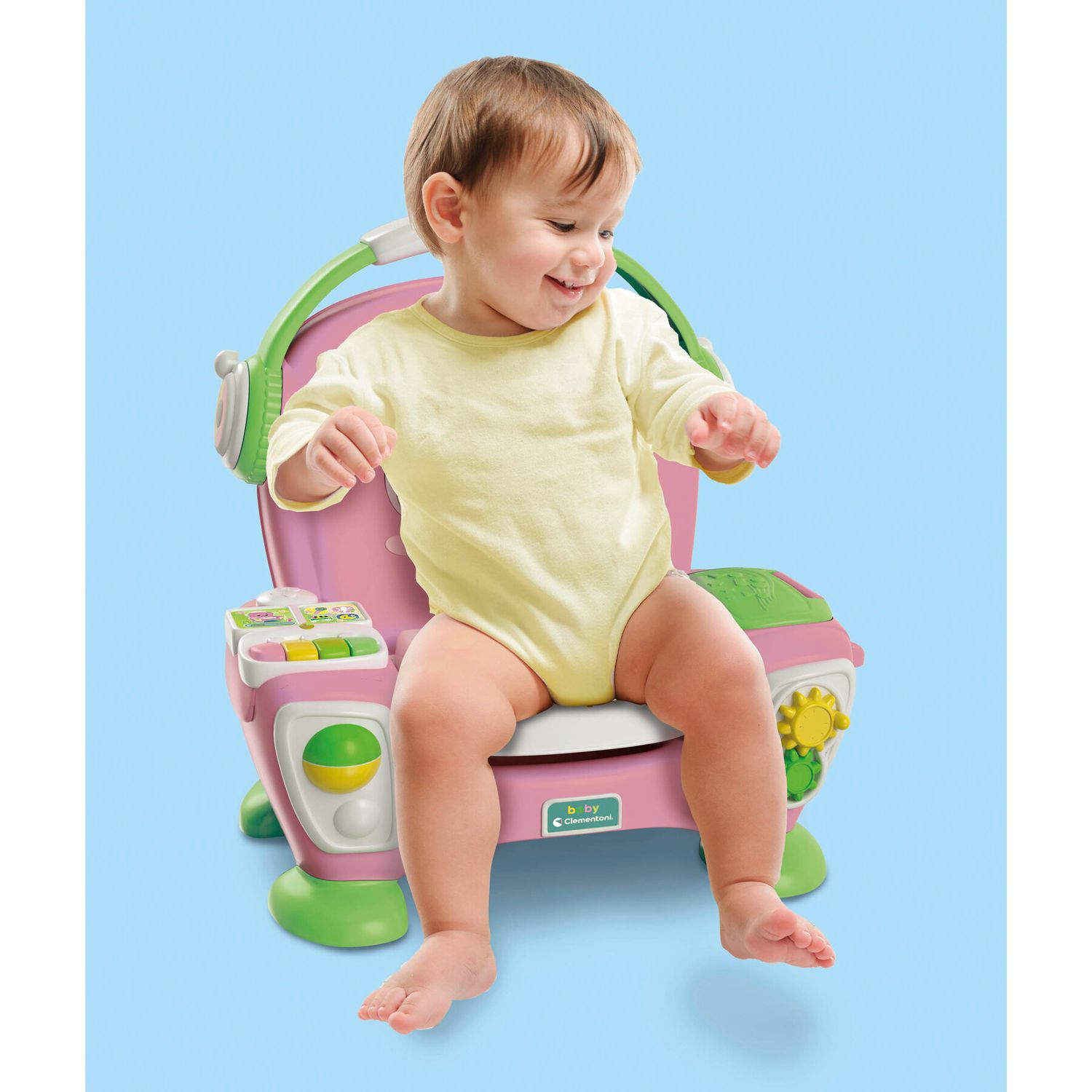 Baby clementoni - 17755 - poltroncina canta, suona e balla pink - BABY CLEMENTONI