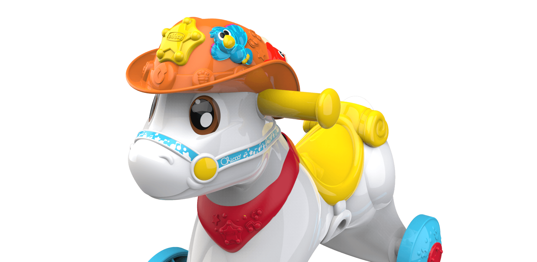 Cavalcabile baby rodeo & friends, made in italy, 1 - 3 anni - Chicco