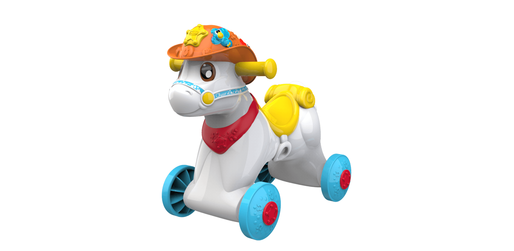 Cavalcabile baby rodeo & friends, made in italy, 1 - 3 anni - Chicco