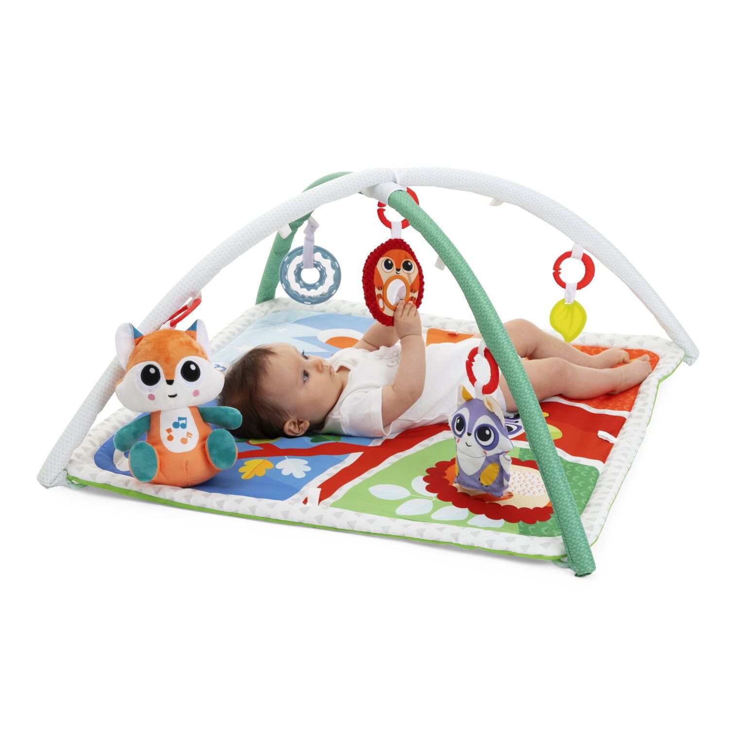 Tappeto con archi foresta magica, 0 mesi+, con peluche interattivo - Chicco
