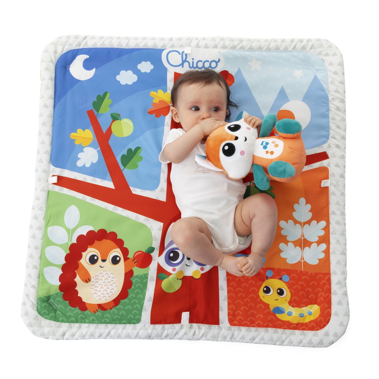 Tappeto con archi foresta magica, 0 mesi+, con peluche interattivo - Chicco