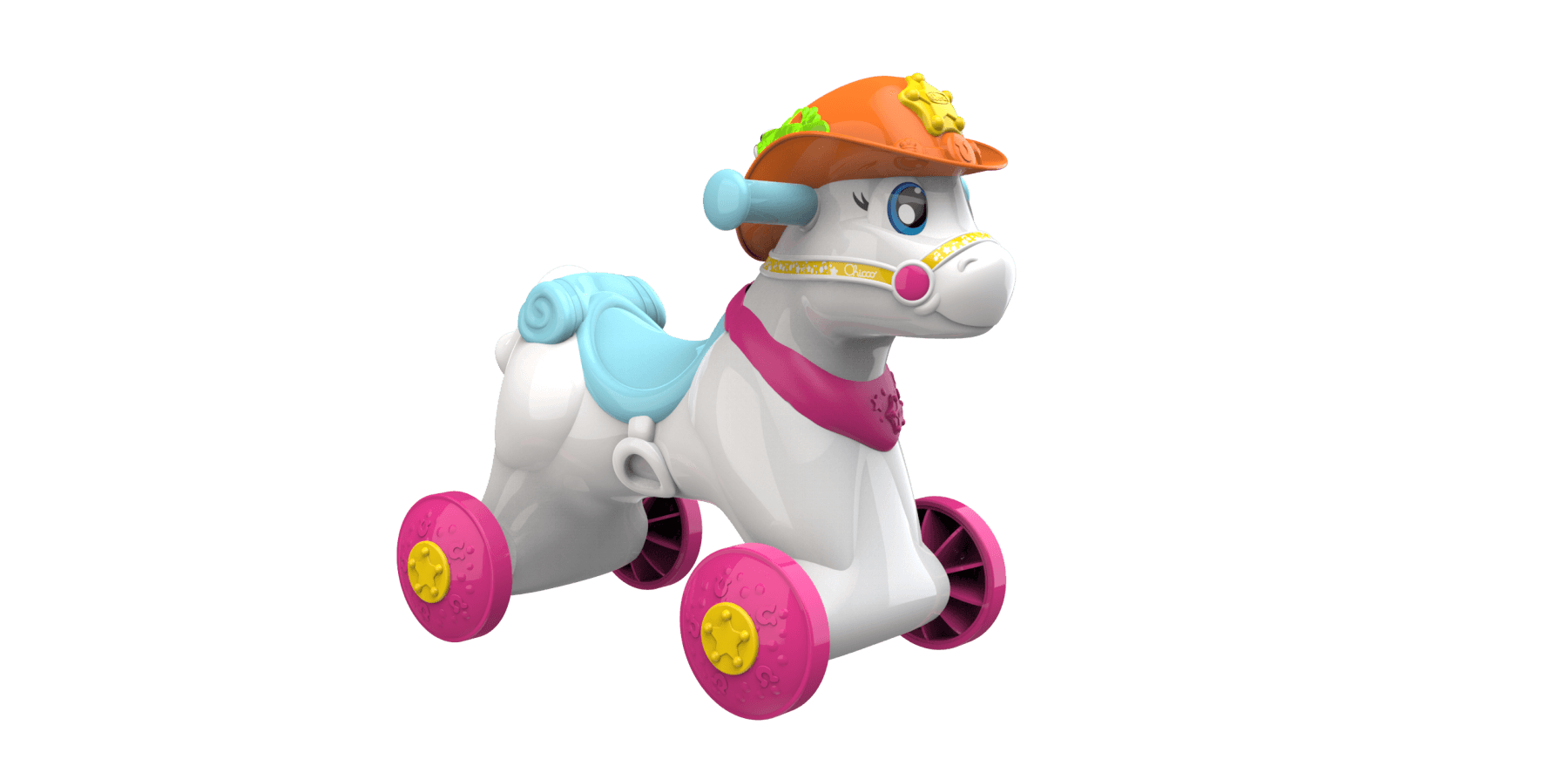 Cavalcabile miss baby rodeo & friends, made in italy, 1 - 3 anni - Chicco