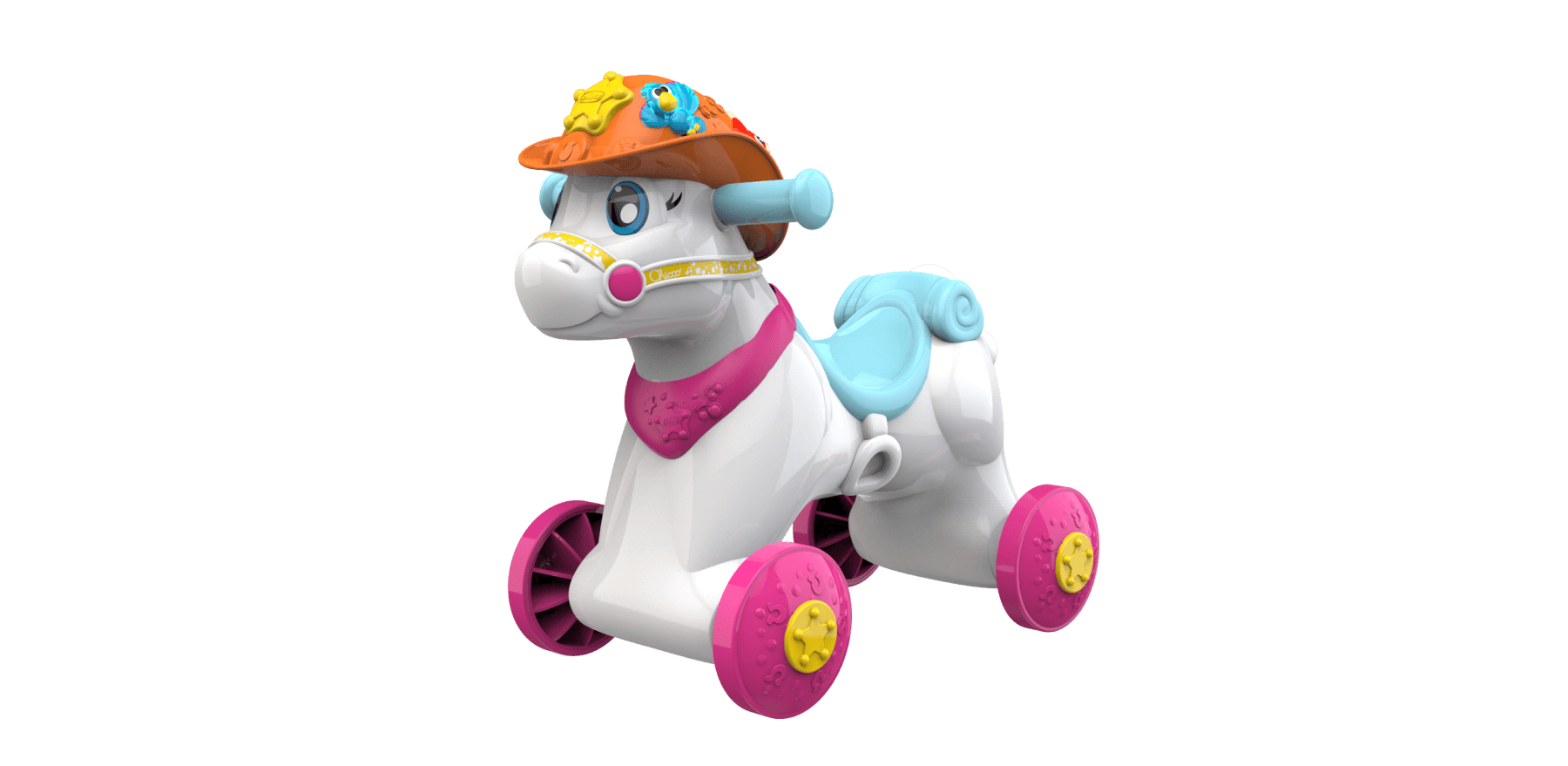 Cavalcabile miss baby rodeo & friends, made in italy, 1 - 3 anni - Chicco