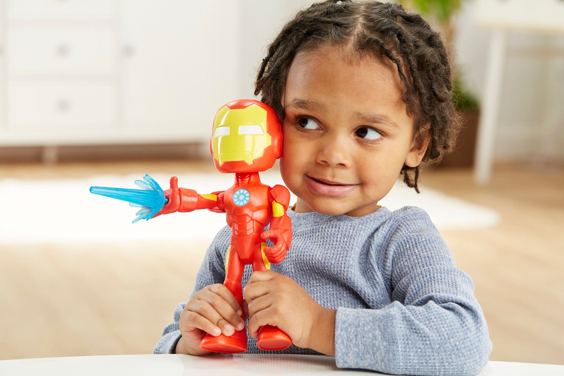 Hasbro marvel spidey e i suoi fantastici amici, mega iron man, action figure giocattolo super hero per età prescolare, per bambini e bambine dai 3 anni in su - SPIDEY, MARVEL