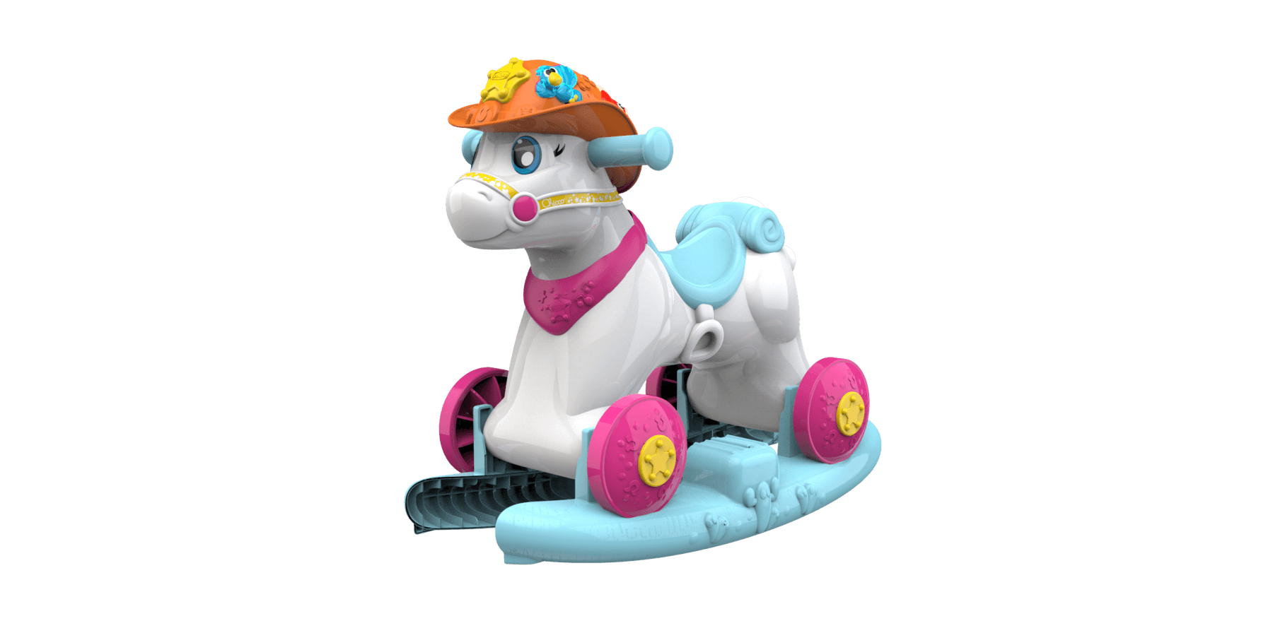 Cavalcabile miss baby rodeo & friends, made in italy, 1 - 3 anni - Chicco