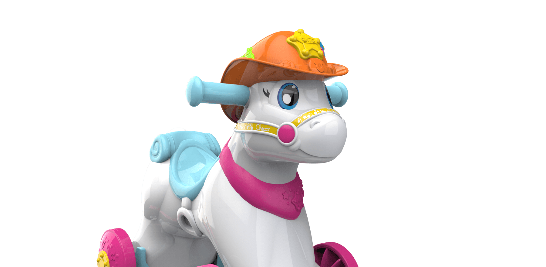 Cavalcabile miss baby rodeo & friends, made in italy, 1 - 3 anni - Chicco