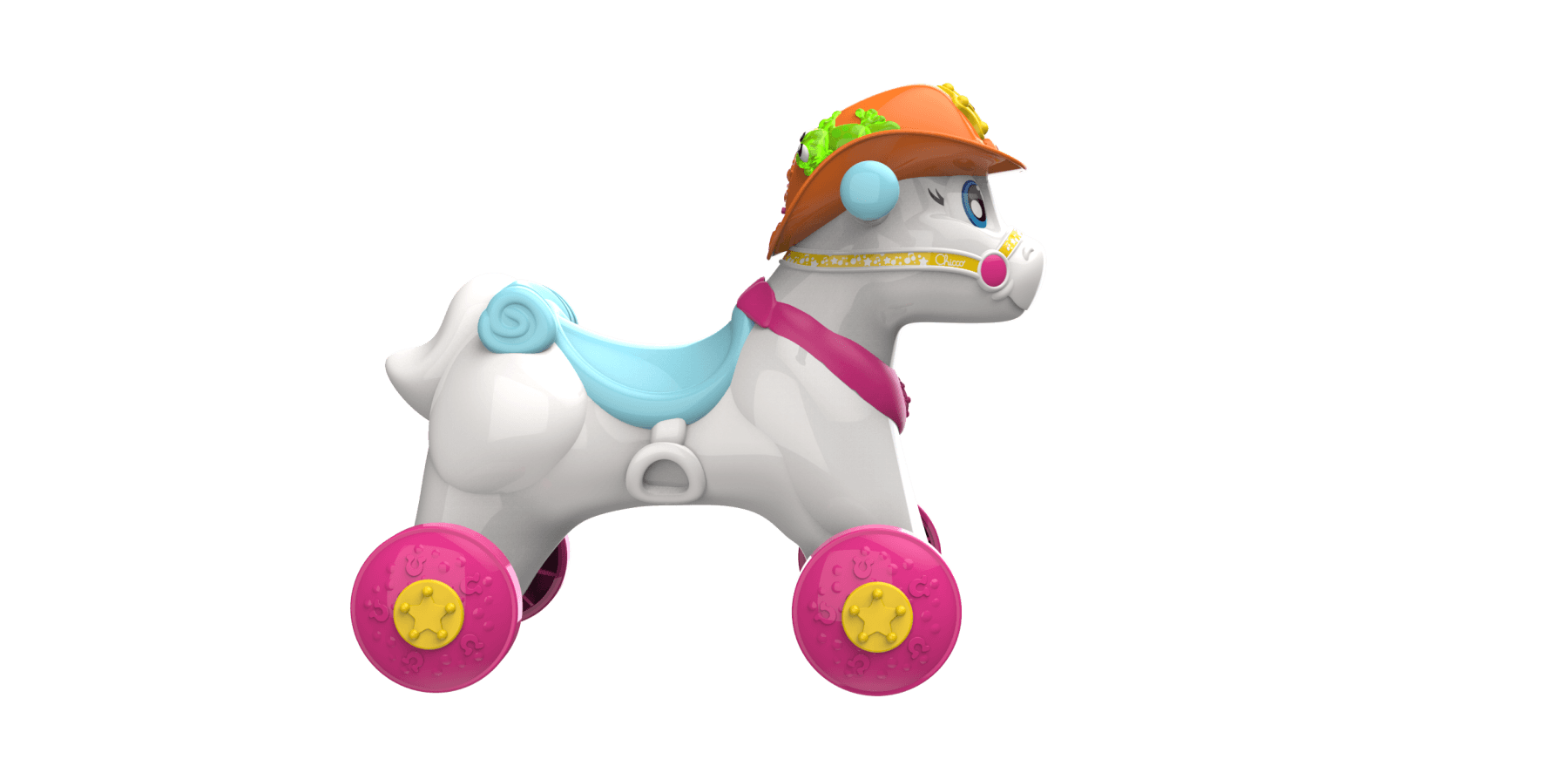 Cavalcabile miss baby rodeo & friends, made in italy, 1 - 3 anni - Chicco