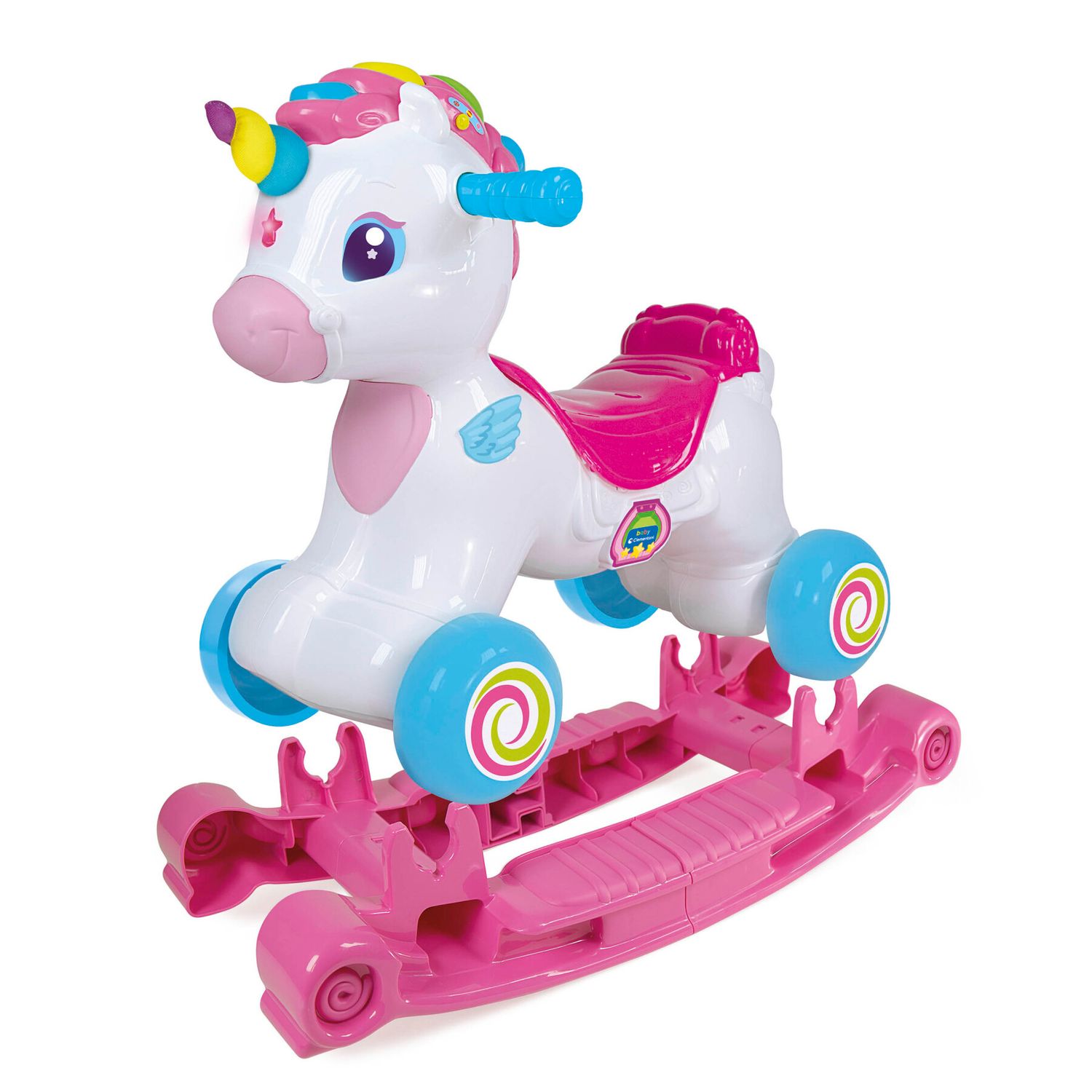 Baby clementoni - nuvola dolce unicorno, cavalcabile e primi passi - BABY CLEMENTONI