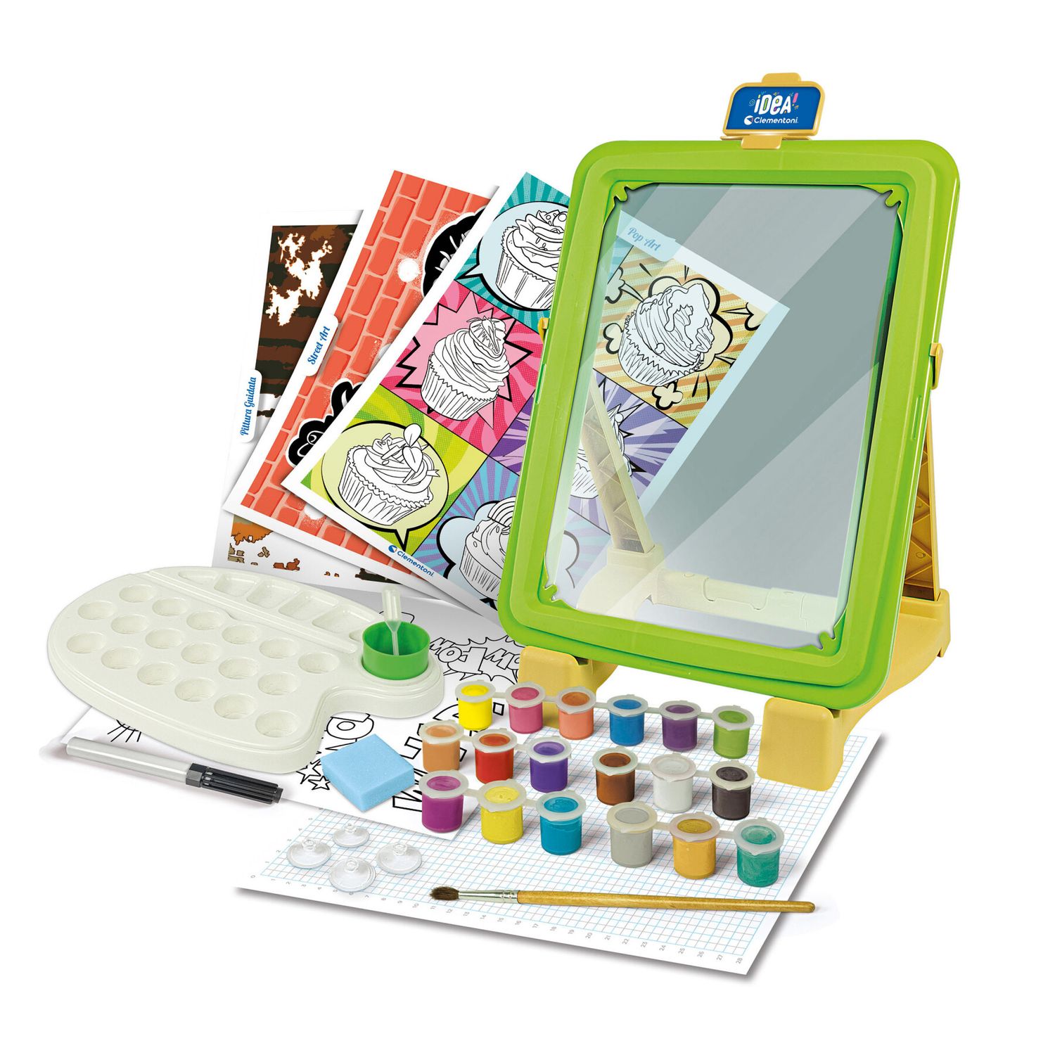 Clementoni - 18677 - idea - atelier della pittura, set pittura per bambini - CLEMENTONI, Crea Idea