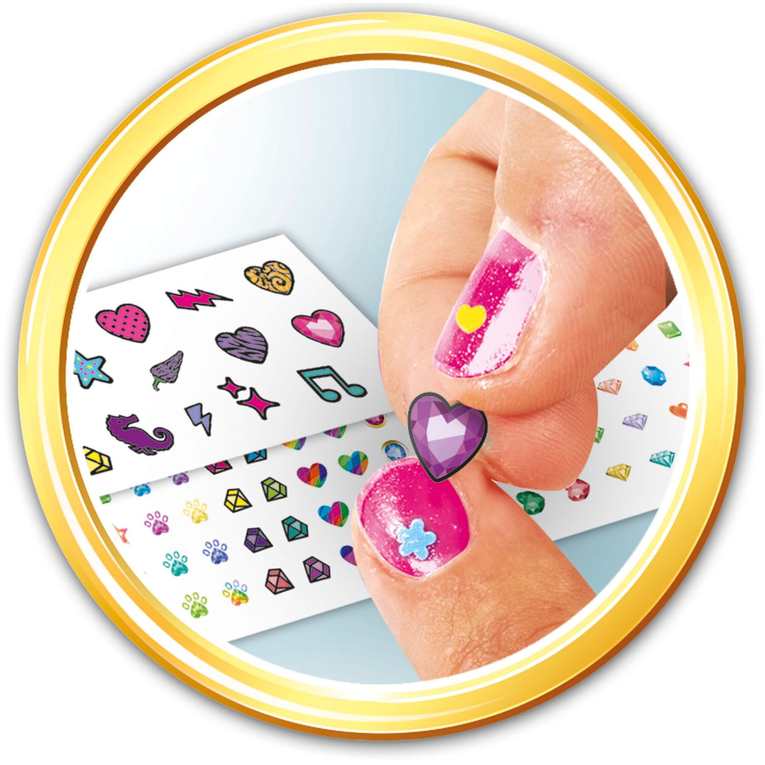 Clementoni - 18730 - crazy chic - nail art studio, set unghie per bambine - CLEMENTONI, CRAZY CHIC