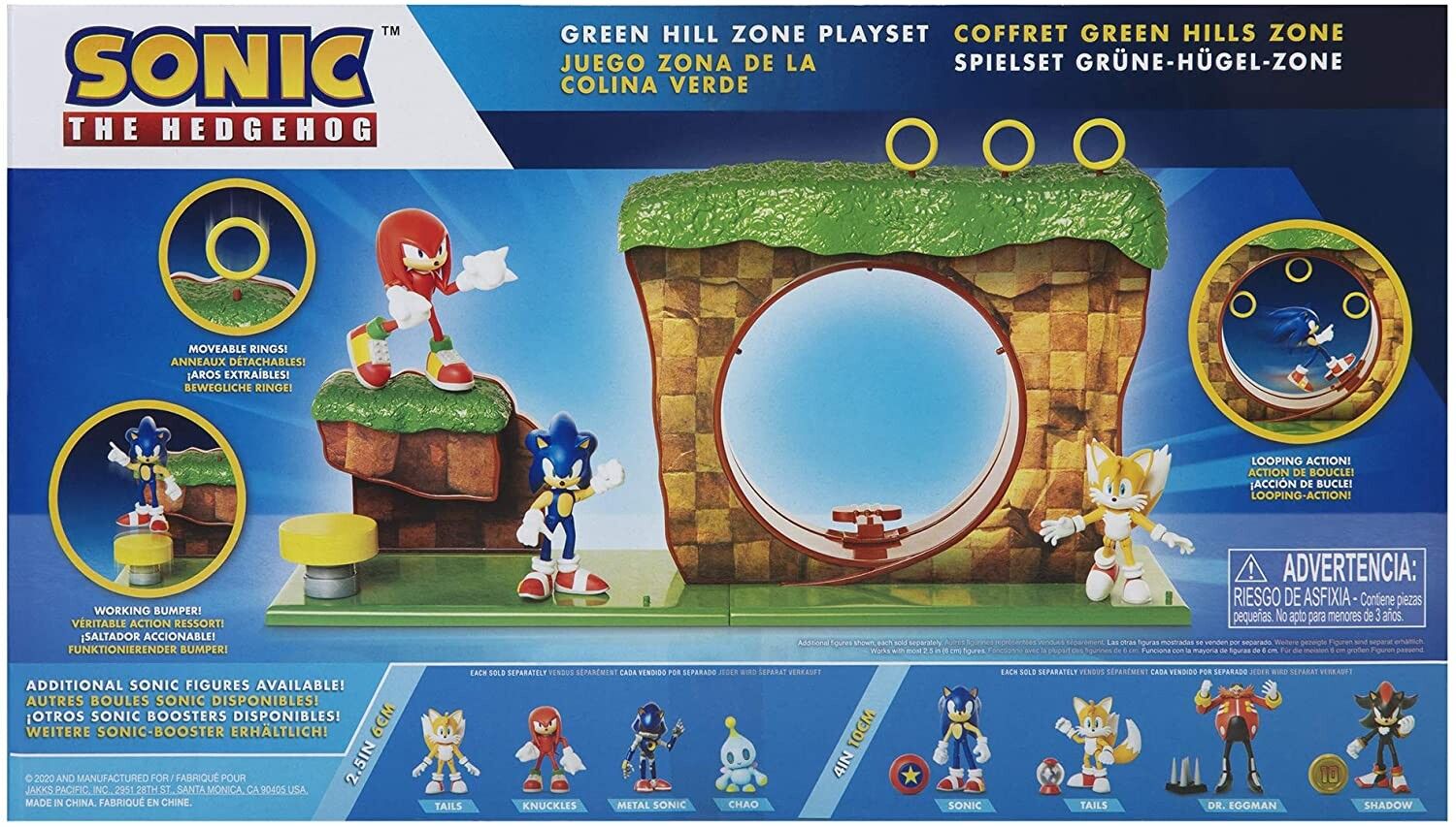 Sonic - green hill zone playset - Sonic