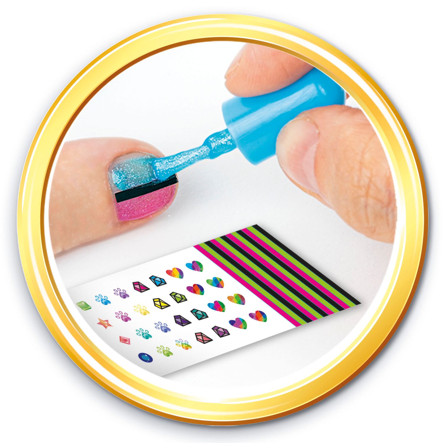 Clementoni - 18730 - crazy chic - nail art studio, set unghie per bambine - CLEMENTONI, CRAZY CHIC