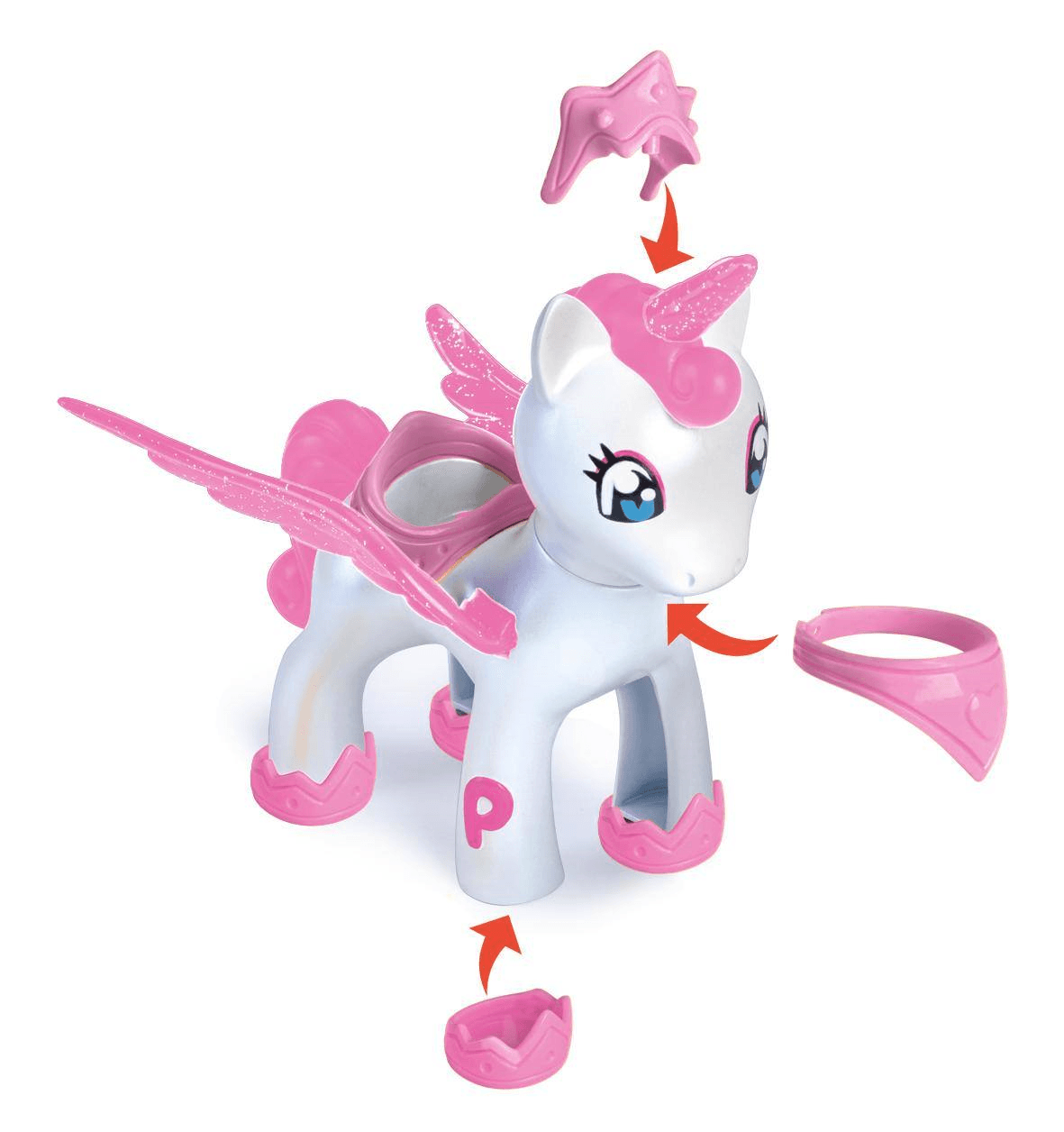 Pinypon & unicorno volante, con personaggio e accessori. - PINYPON