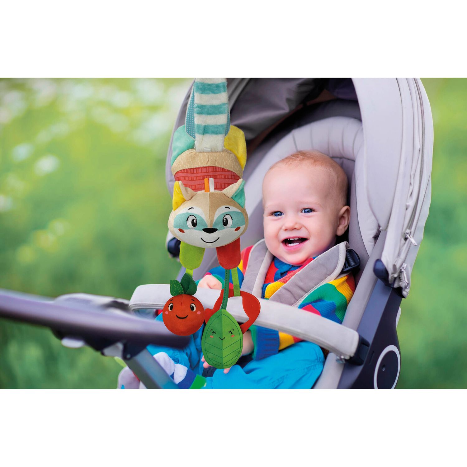 Baby clementoni - easy-peasy soft racoon - procione morbido peluche - BABY CLEMENTONI