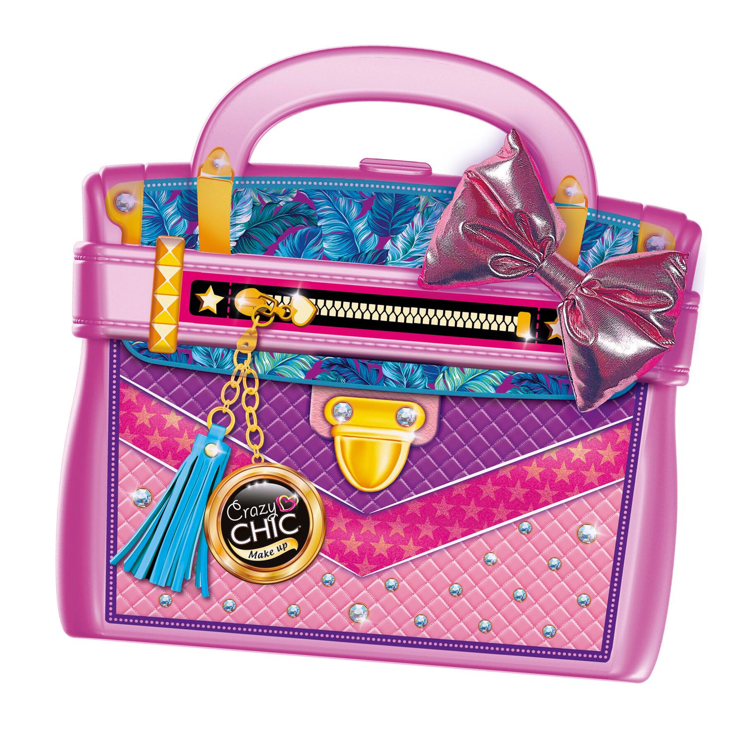 Clementoni - 18734 - crazy chic - miss bag trousse, set trucchi bambina - CLEMENTONI, CRAZY CHIC