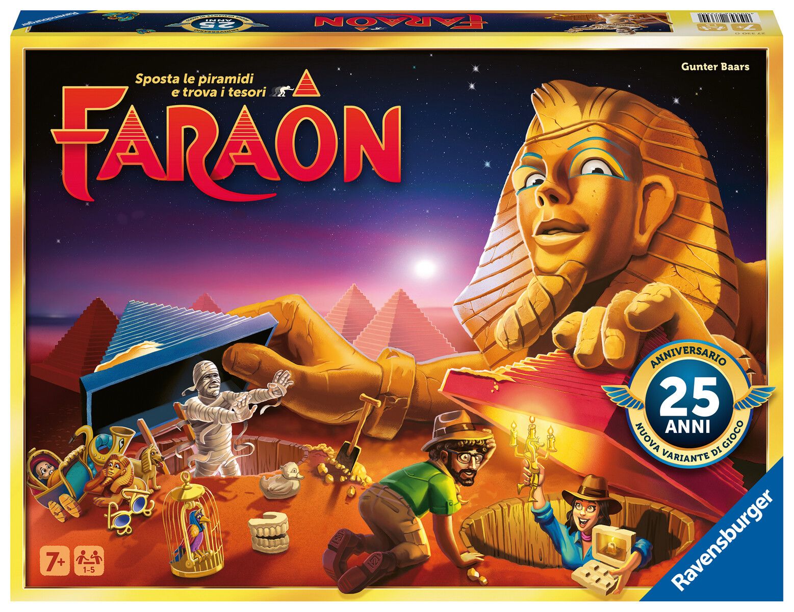 Ravensburger – faraon, gioco da tavolo, da 1 a 5 giocatori, 7+ anni - RAVENSBURGER