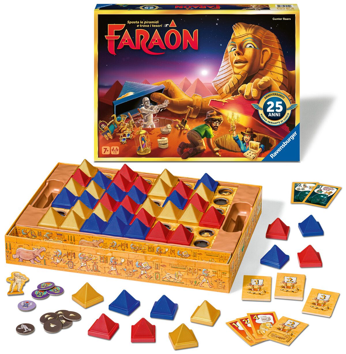 Ravensburger – faraon, gioco da tavolo, da 1 a 5 giocatori, 7+ anni - RAVENSBURGER