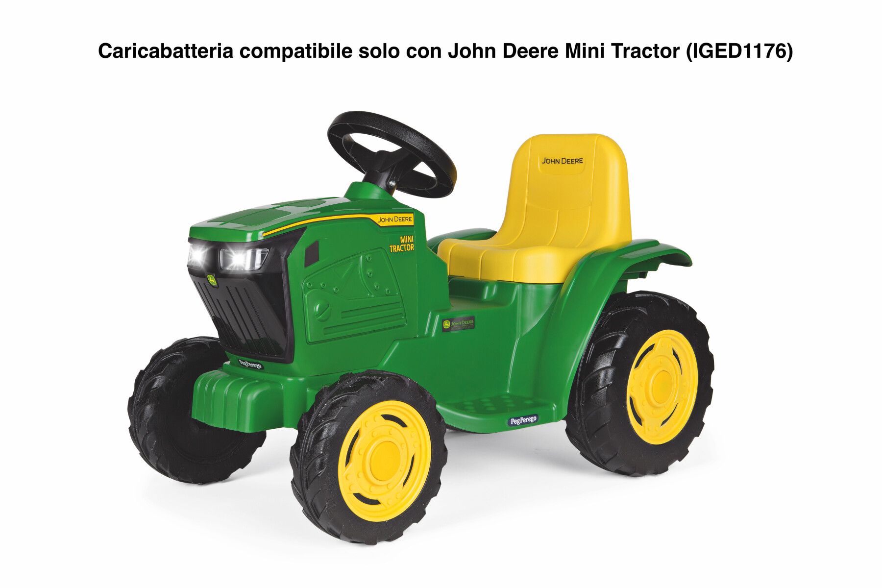 Caricabatteria da 6 volt per il trattore elettrico john deere mini tractor di peg perego - Peg Perego
