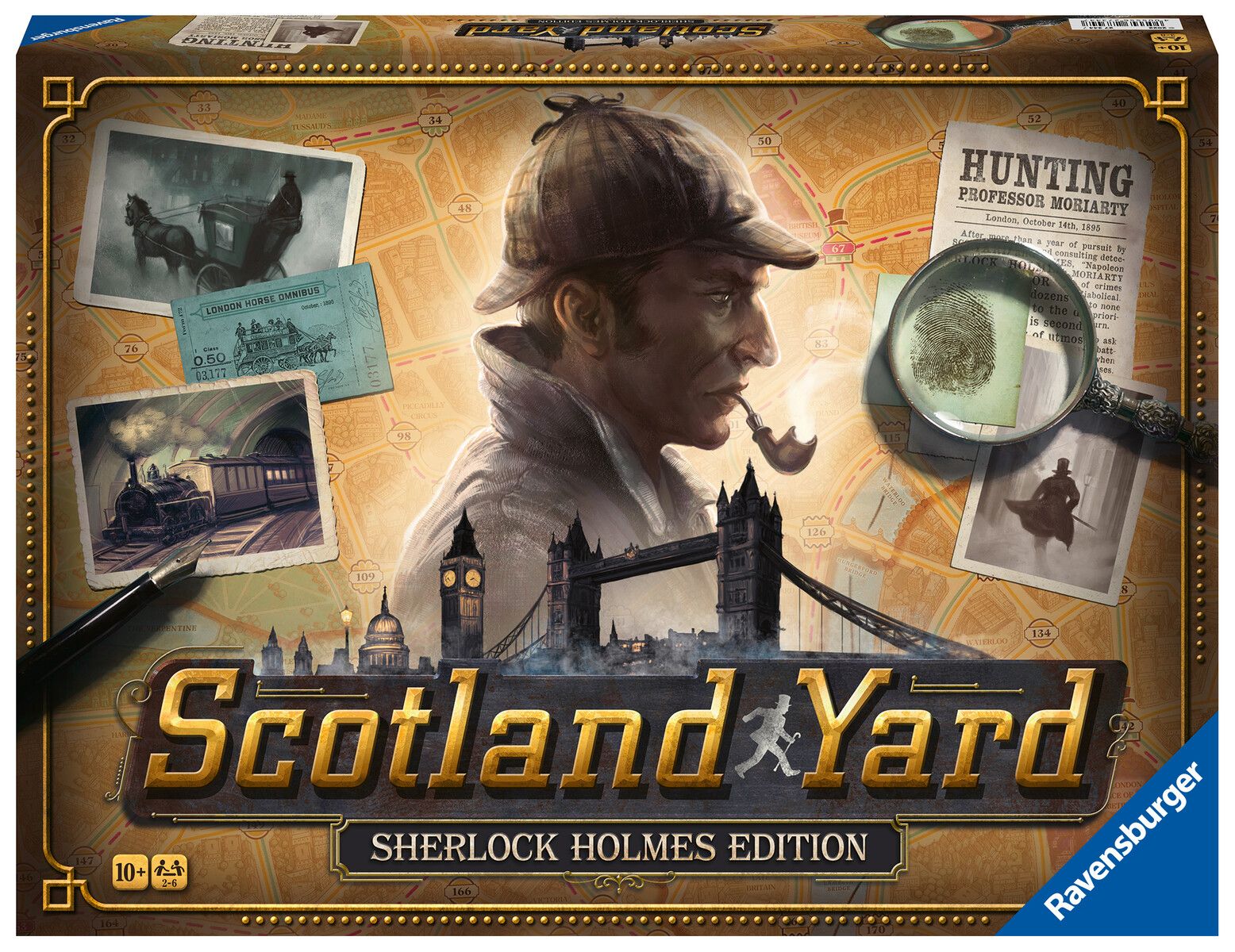 Ravensburger – scotland yard sherlock holmes, gioco da tavolo, da 2 a 6 giocatori, 8+ anni - RAVENSBURGER