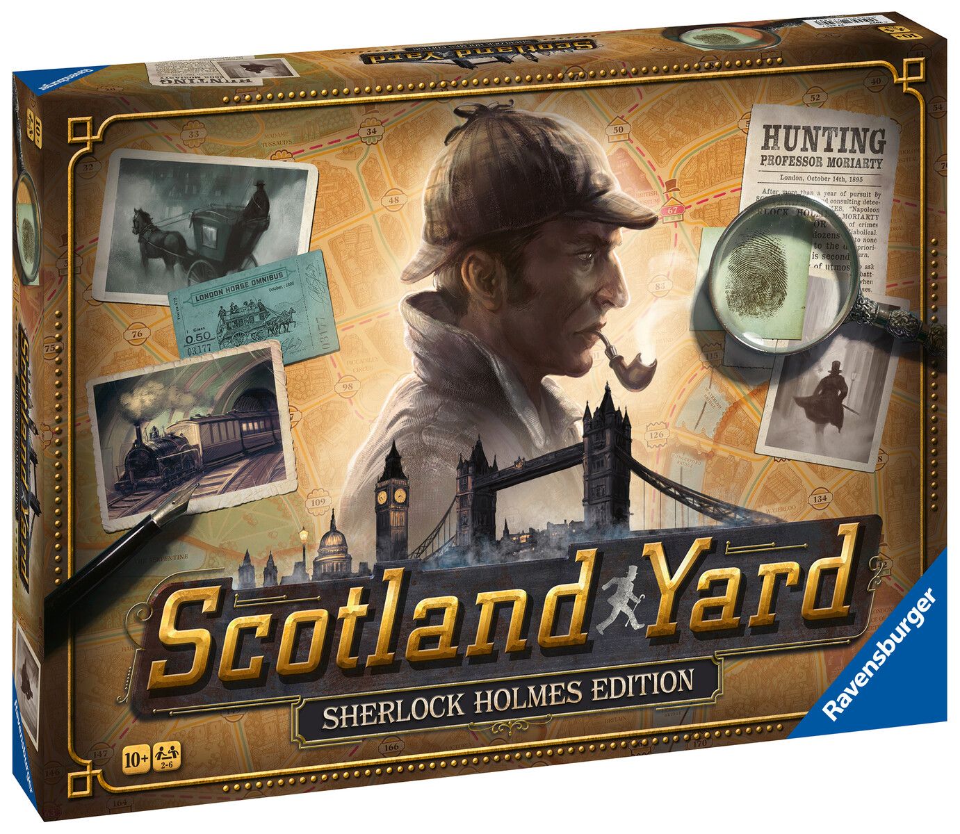 Ravensburger – scotland yard sherlock holmes, gioco da tavolo, da 2 a 6 giocatori, 8+ anni - RAVENSBURGER