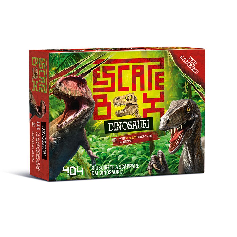 Asmodee - escape box – dinosauri, escape game, caccia al tesoro - ASMODEE