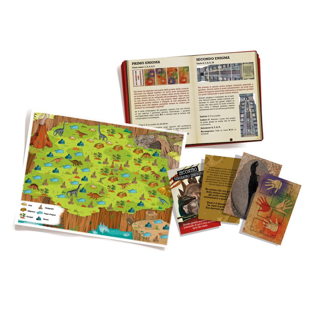 Asmodee - escape box – dinosauri, escape game, caccia al tesoro - ASMODEE