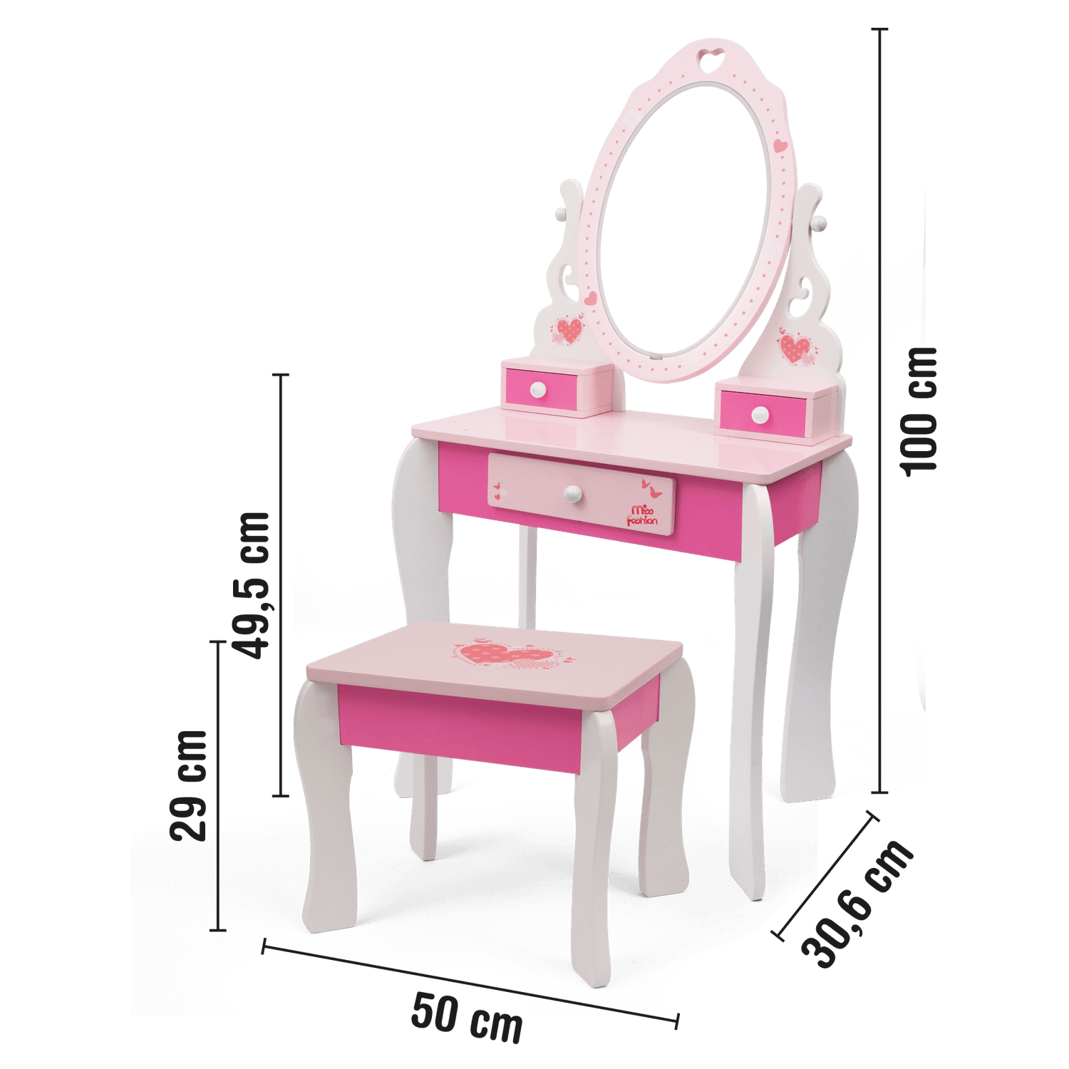 Vanity table con luci led - MISS FASHION