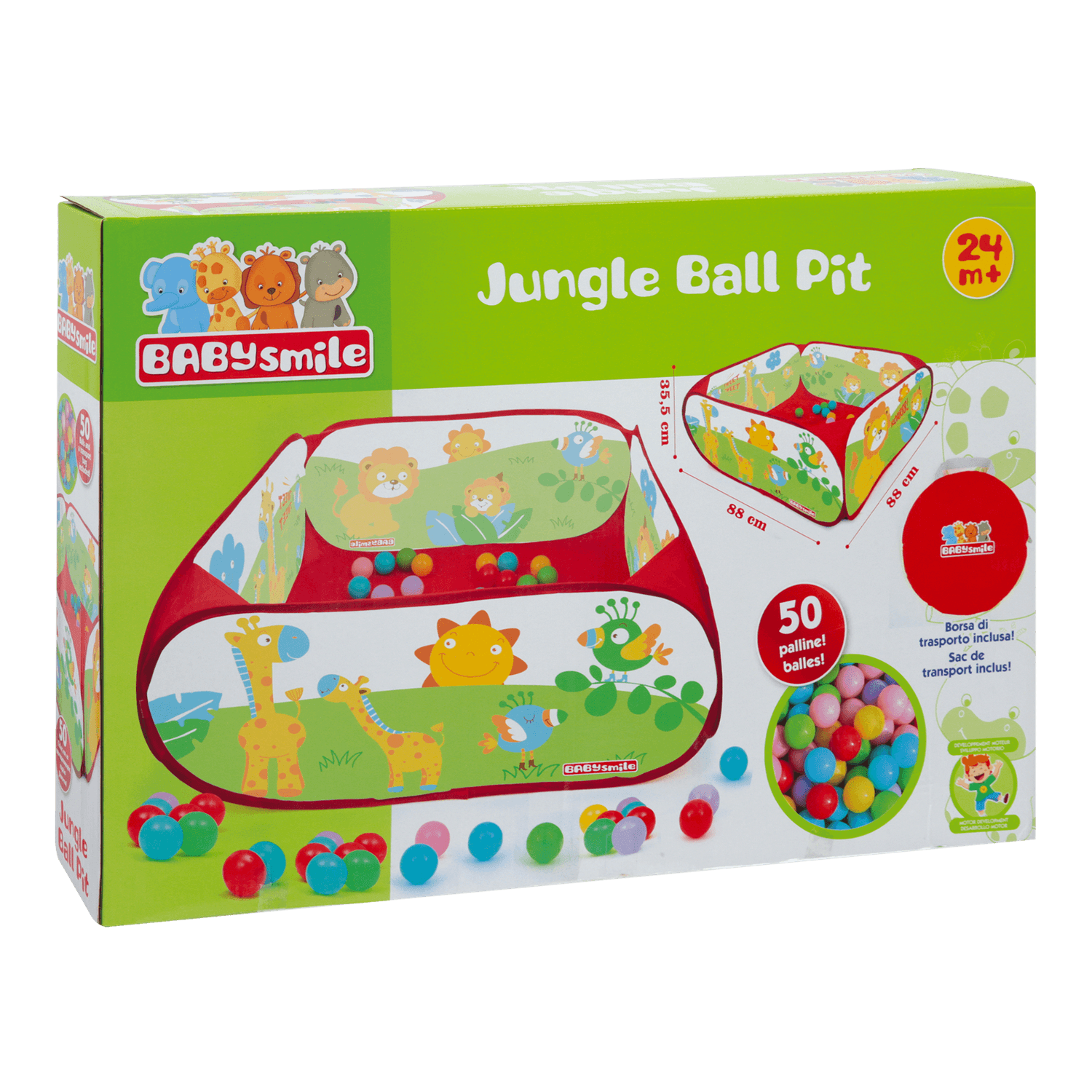 Piscinetta jungle con 50 palline - BABY SMILE