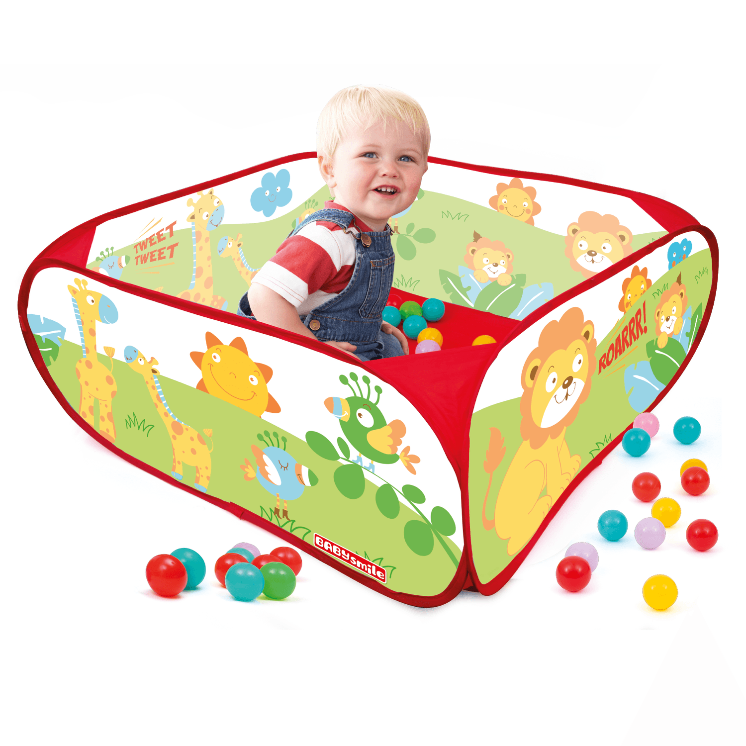 Piscinetta jungle con 50 palline - BABY SMILE