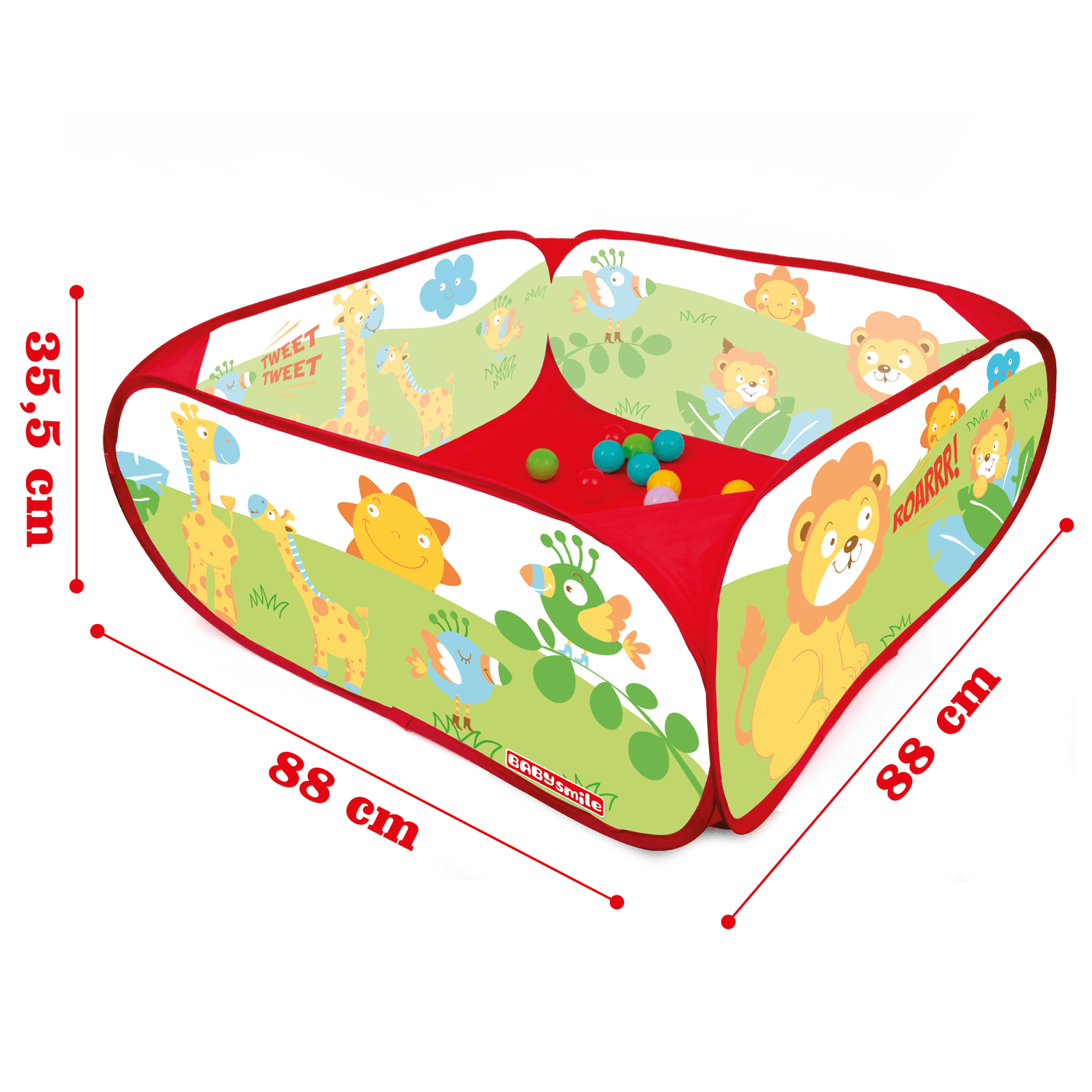 Piscinetta jungle con 50 palline - BABY SMILE